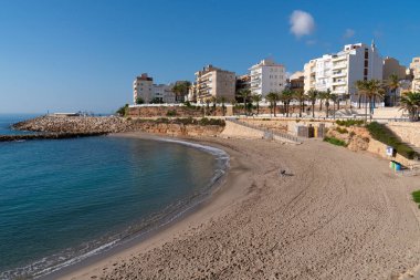 Platja de L 'Alguer plajı L' Ametlla de Mar, Katalonya İspanya Kosta Dorada