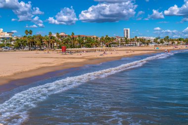 Playa Prat d 'en Fores Cambrils Plajı İspanya Costa Dorada Katalonya Tarragona Eyaleti