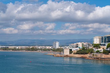 Salou deniz manzaralı Cami de Ronda ve Platja de Llevant Costa Dorada Katalonya İspanya Akdeniz  