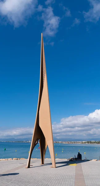 stock image Monument the Monumento Els Pilons, in the sunshine, Salou Costa Dorada Catalonia Spain