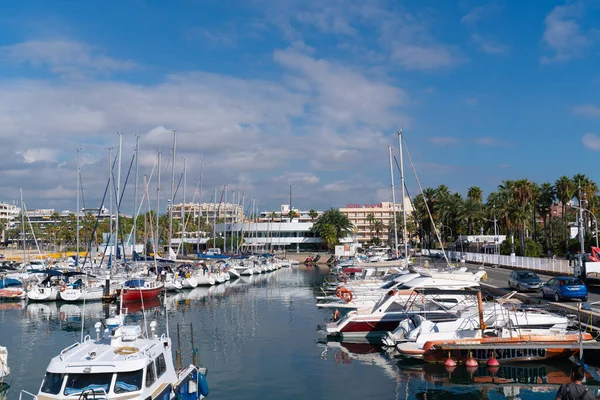 Salou Marina Costa Dorada Katalonien Spanien Båtar Och Yachter Marinan — Stockfoto