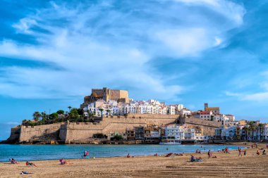 Peniscola kalesi Costa del Azahar İspanya