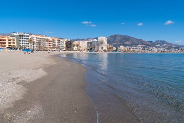 Playa de San Francisco Fuengirola, İspanya, Costa Del Sol 27 Şubat 2023