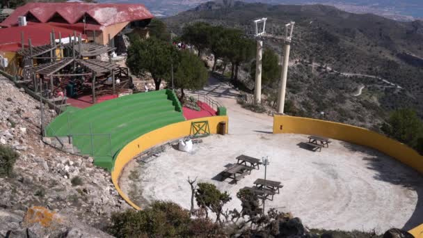 Lanovka Turistická Atrakce Monte Calamorro Benalmadena Španělsko Středu Března 2023 — Stock video