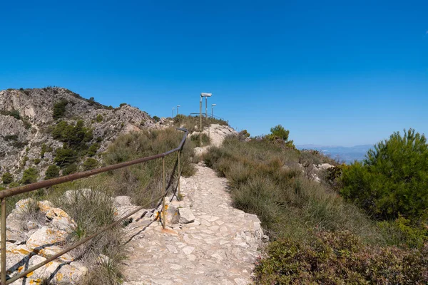 Paths Monte Calamorro Benalmadena Spain Cable Car Tourist Attraction Costa — Stock Photo, Image