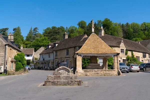 Main Square Castle Combe Nice Village Wiltshire Cotswolds Area Natural — Stockfoto