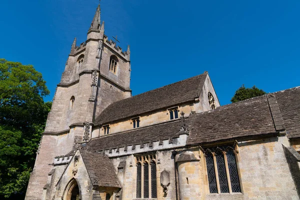 Castle Combe Kirche Andrews Wiltshire England Großbritannien — Stockfoto