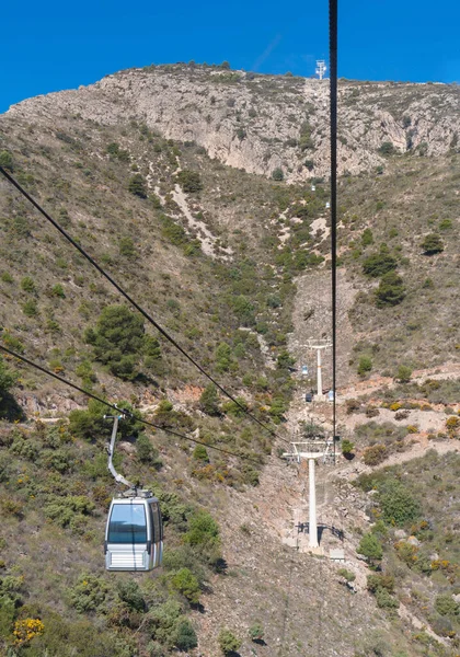 Cable Car Benalmadena Costa Del Sol Spain Monte Calamorro Tourist — Stock Photo, Image