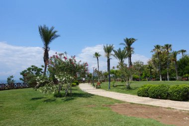 Sahil yürüyüşü Antalya Türkiye yeşil alanı