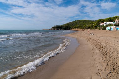 La Concha plajı Oropesa del Mar Castellon ili Valencia bölgesi Benicassim ve Marina D 'or arasında İspanya