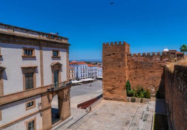 Tarihi Unesco Dünya Mirası Şehri 'nden İspanya' nın ana meydan manzarası