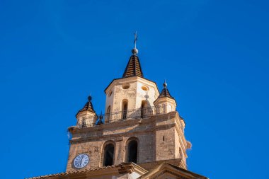 Calahorra 'nın en üst kulesi Santa Maria Katedrali La Rioja İspanya