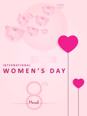 Mutlu Kadın Günü 'nün vektör illüstrasyonuName