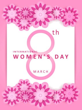 Mutlu Kadın Günü 'nün vektör illüstrasyonuName