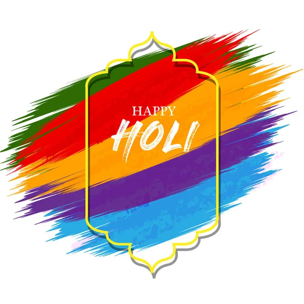 Vector Illustratie Van India Festival Van Kleur Happy Holi Achtergrond Rechtenvrije Stockillustraties