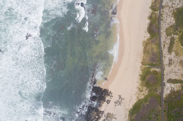 Зенитовский Вид Воздуха Берег Пляжа — стоковое фото