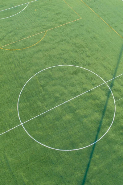 Drone Aerial Image Soccer Field — Stock Photo, Image