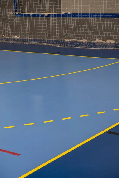 Field Mini Football Futsal Indoor Handball Modern Sport Court — Stock Photo, Image