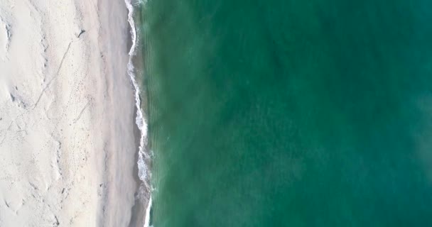 Bir Yaz Günü Kumsaldaki Hava Görüntüleri — Stok video