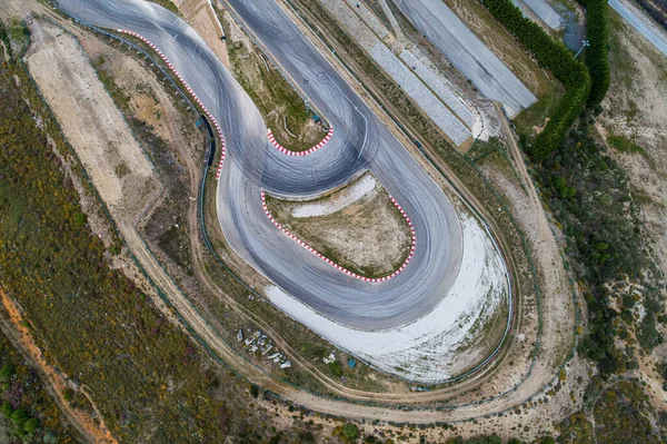 Vista Aerea Circuito Rallycross — Foto Stock