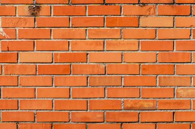 Tuğla duvarın dokusunun ayrıntıları.