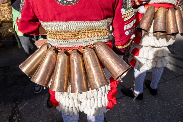 Detalhe Traje Peliqueiro Máscara Tradicional Carnaval Laza Ourense Galiza Espanha Fotos De Bancos De Imagens