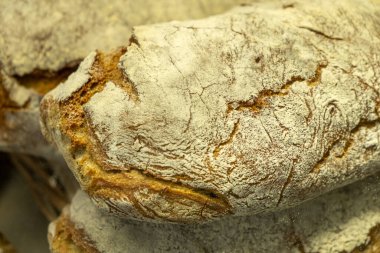 Kuzey Portekiz 'de bir parça çavdar ekmeğinin ayrıntıları