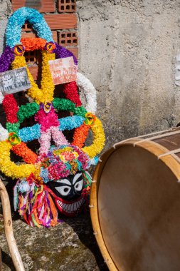 Boteiro, geleneksel karnaval maskesi, Galiçya 'daki popüler karnaval, Viana do Bolo