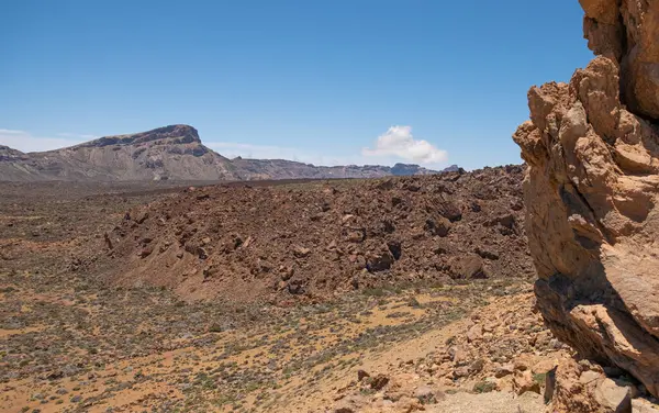 Volkanik çöl, ulusal park. Tenerife Adası, Kanarya Adaları. İspanya