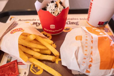 Çıtır tavuk menüsü, Burger King fast food zinciri, Burger King fast food zinciri.