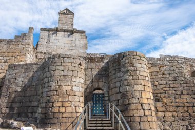 Ortaçağ şehri Ribadavia 'nın duvarı, Ourense vilayeti. Galiçya. İspanya