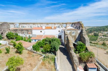 Avis Tarikatı Antik Manastırı 'nın kalıntıları. Avis, Alentejo bölgesi. Portekiz