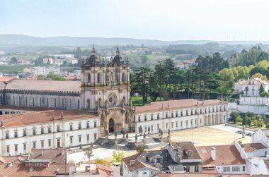 Monumental complex of the Santa Maria Monastery, in Alcobaca. Unesco World Heritage. Portugal. clipart