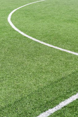 Bir futbol sahasının yüzeyinin ayrıntıları