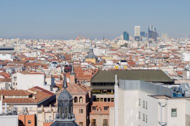 View of the rooftops in the center of Madrid. Spain clipart