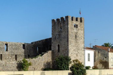 Castle of the medieval village of Soure, central Portugal. clipart