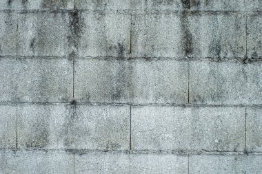Beton blok duvar, tasarım veya inşaat konsepti için desenli arkaplan