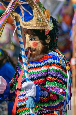 Rios konseyindeki geleneksel karnaval maskesi Vellaron olarak adlandırılır. Bizim hakkımız. Galiçya, İspanya