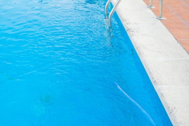 Yüzme Havuzu Su Yüzeyi Mavi Döşeme