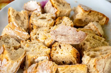 Huysuz bir zanaatkar ekmeğinin dokusu Geleneksel Fırın Konsepti