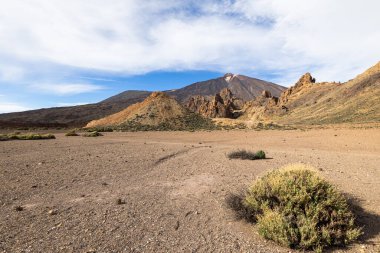 Llano de Ucanca 'da kaya oluşumları, Teide Ulusal Parkı, Tenerife, Kanarya Adaları