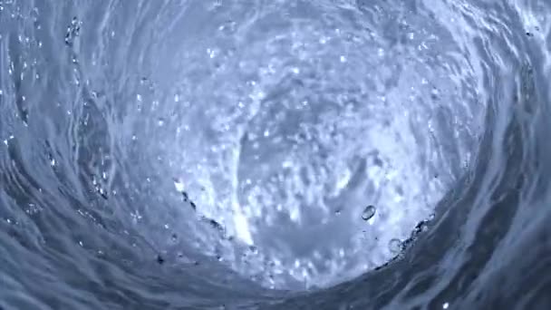 Super Zeitlupe Des Wassers Einem Whirlpool Hochwertiges Fullhd Filmmaterial — Stockvideo