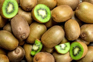 Olgun sulu kivi. Üstten Görünüm