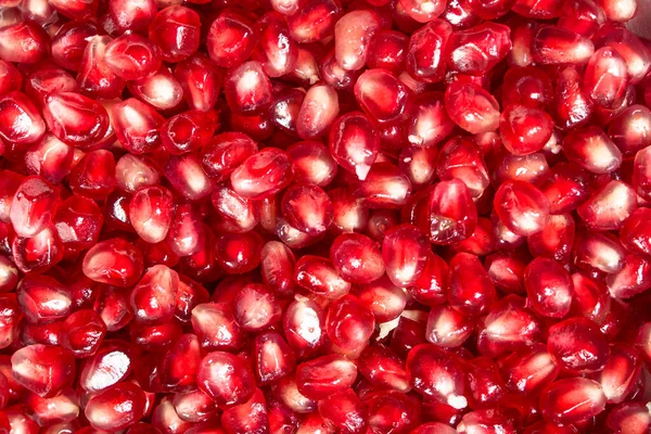 Grains Ripe Juicy Pomegranate Top View — Stock Photo, Image