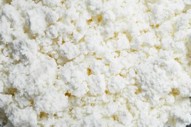 Cottahe peynir doku. Üstten Görünüm