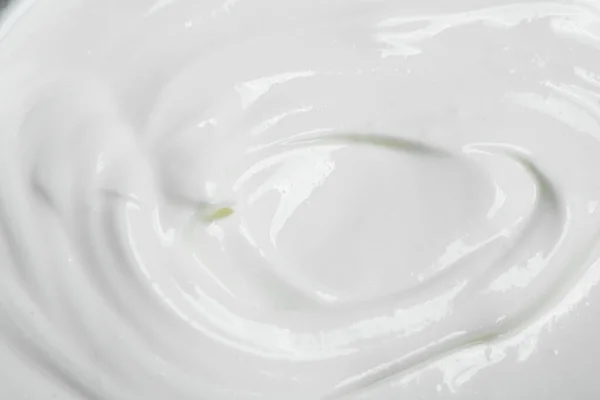 Fresh Sour Cream Texture Top View — Stock Photo, Image