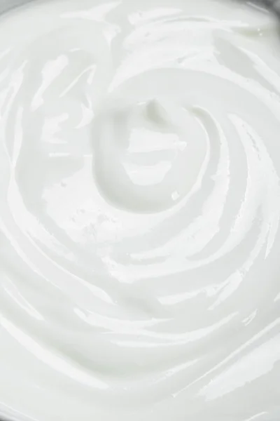 Fresh Sour Cream Texture Top View — Stock Photo, Image