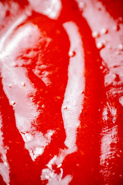 Sauce Ripe Tomatoes Macro Background Texture Tomato Sauce High Quality — Stockfoto