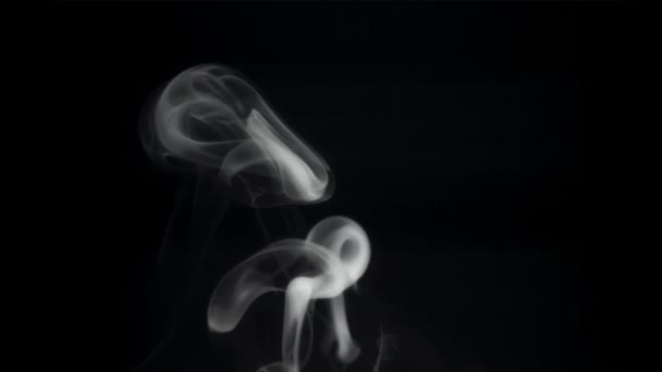 Fumo Branco Sobe Filmado Câmera Lenta 1000 Fps Imagens Fullhd — Vídeo de Stock