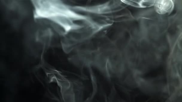 Weißer Rauch Steigt Auf Gefilmt Wird Zeitlupe 1000 Fps Hochwertiges — Stockvideo